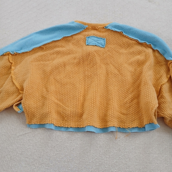 out from under ♡ cropped felt & waffle knit long sleeve top - Picture 11 of 12